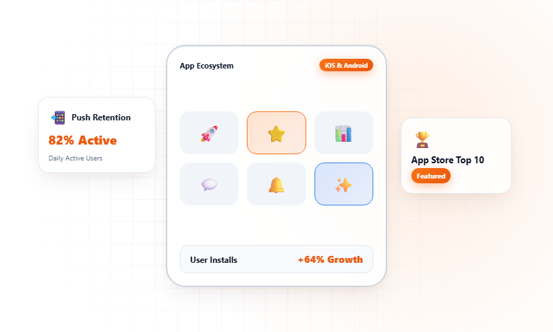 Mobile app interface